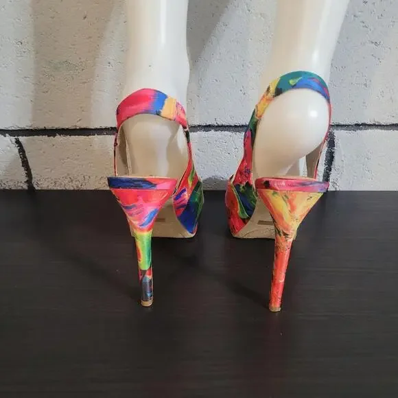 BUNDLE SALE!  G by GUESS Colorful Strappy Heels Size 8.5 - Picture 4 of 9